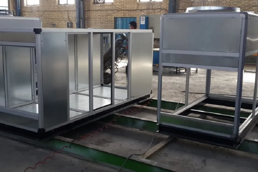 How is the body of a hygienic air conditioner designed?