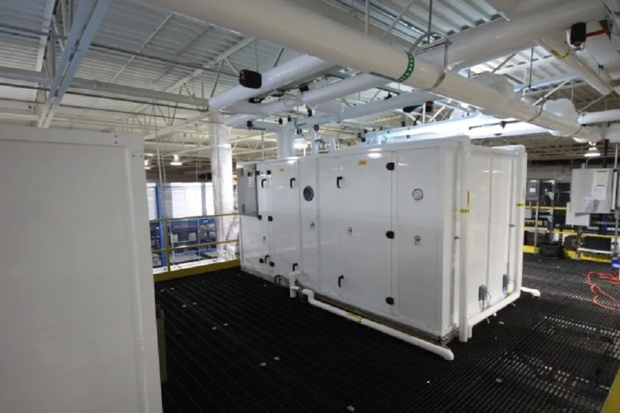 What is a standard cleanroom air handler?